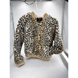 Cheetah Print Women's Jacket by Ashley International Medium/trendy Stylish A13